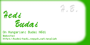 hedi budai business card
