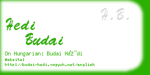 hedi budai business card